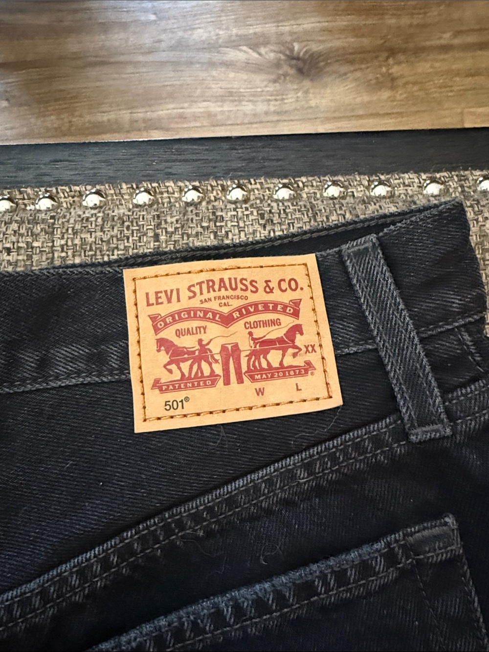 High-Rise Black Distressed Denim Shorts - Women - Picture 2 of 3